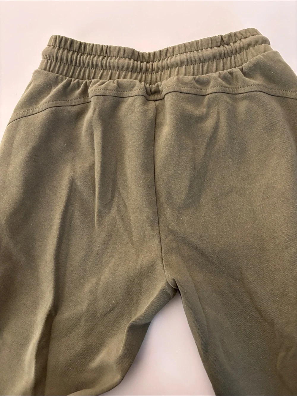 Old Navy Girls Olive Drawstring Joggers with Zip Pocket